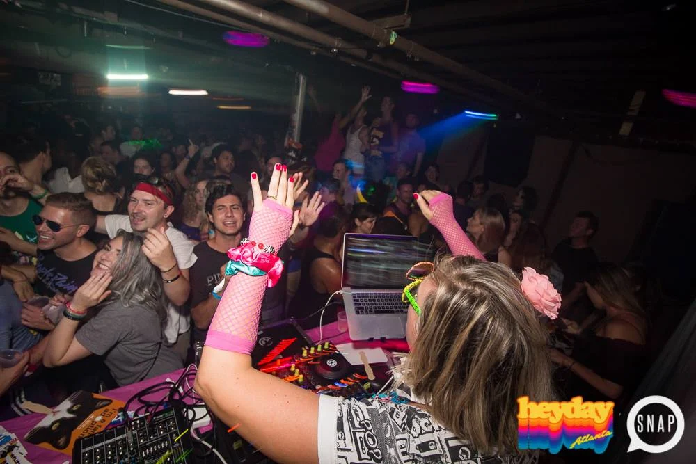 Heyday 80s Dance Party! At the The Basement - EAV! Kimber is the DJ. 1st Saturday of Every Month! Tag your friends! Photo by Oh Snap Kid.