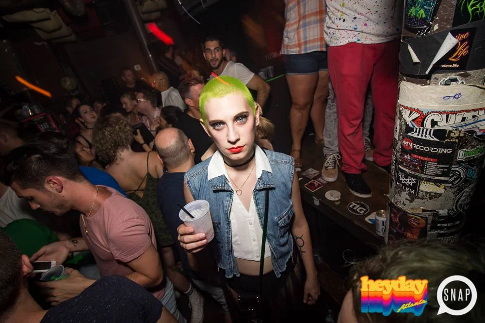 Heyday 80s Dance Party! At the The Basement - EAV! Kimber is the DJ. 1st Saturday of Every Month! Tag your friends! Photo by Oh Snap Kid.