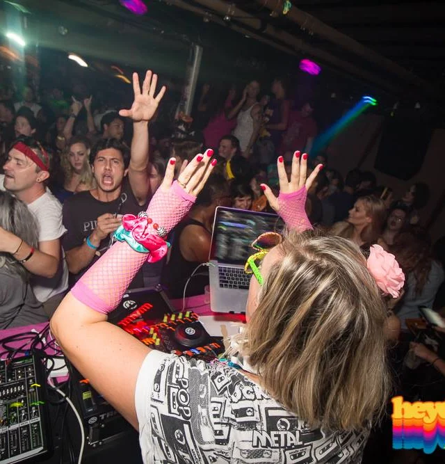 Heyday 80s Dance Party! At the The Basement - EAV! Kimber is the DJ. 1st Saturday of Every Month! Tag your friends! Photo by Oh Snap Kid.