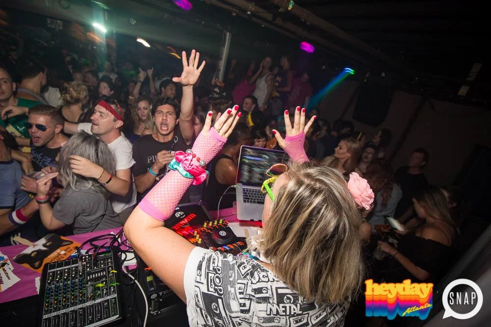 Heyday 80s Dance Party! At the The Basement - EAV! Kimber is the DJ. 1st Saturday of Every Month! Tag your friends! Photo by Oh Snap Kid.