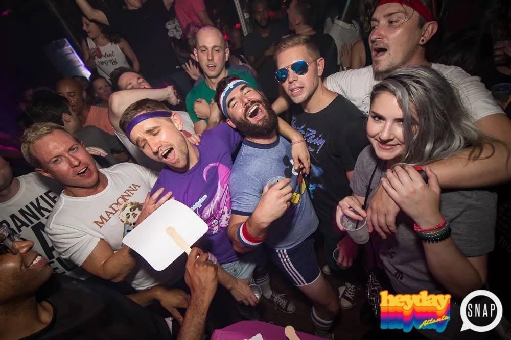 Heyday 80s Dance Party! At the The Basement - EAV! Kimber is the DJ. 1st Saturday of Every Month! Tag your friends! Photo by Oh Snap Kid.