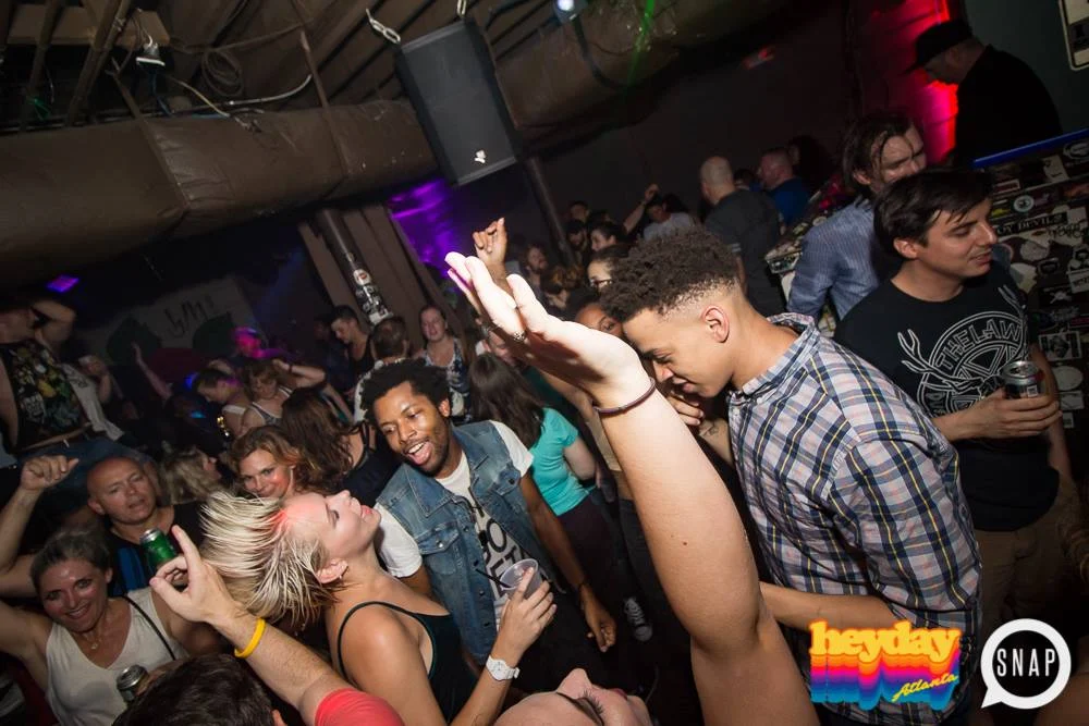 Heyday 80s Dance Party! At the The Basement - EAV! Kimber is the DJ. 1st Saturday of Every Month! Tag your friends! Photo by Oh Snap Kid.