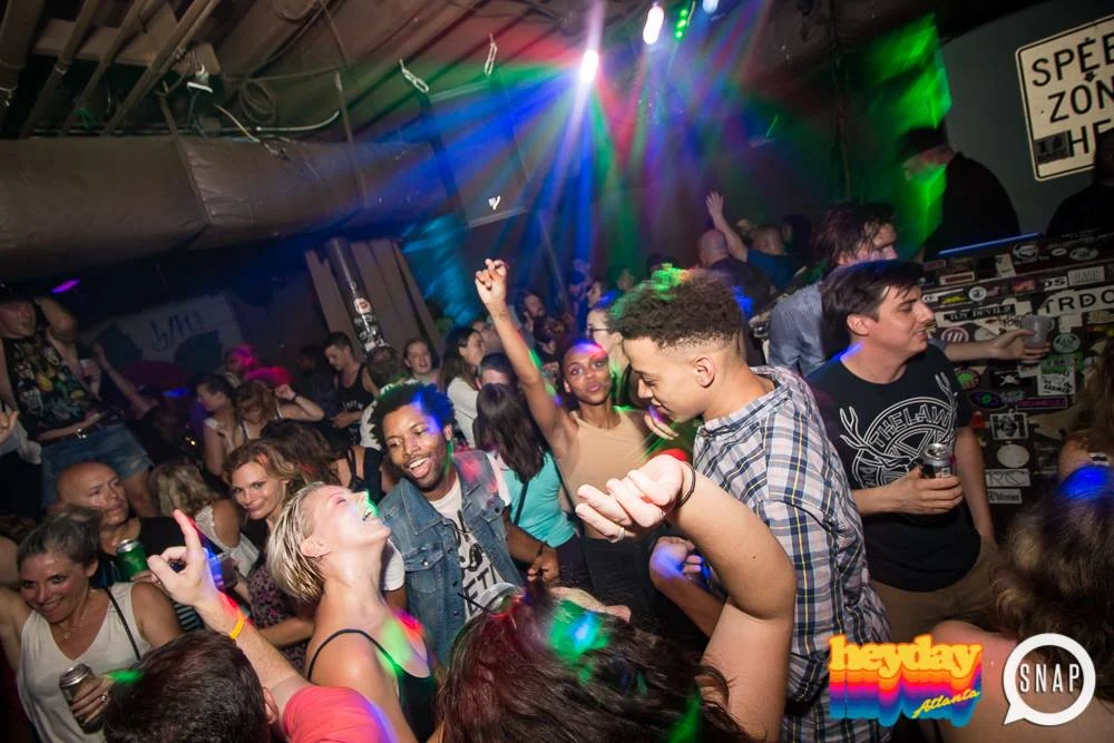 Heyday 80s Dance Party! At the The Basement - EAV! Kimber is the DJ. 1st Saturday of Every Month! Tag your friends! Photo by Oh Snap Kid.