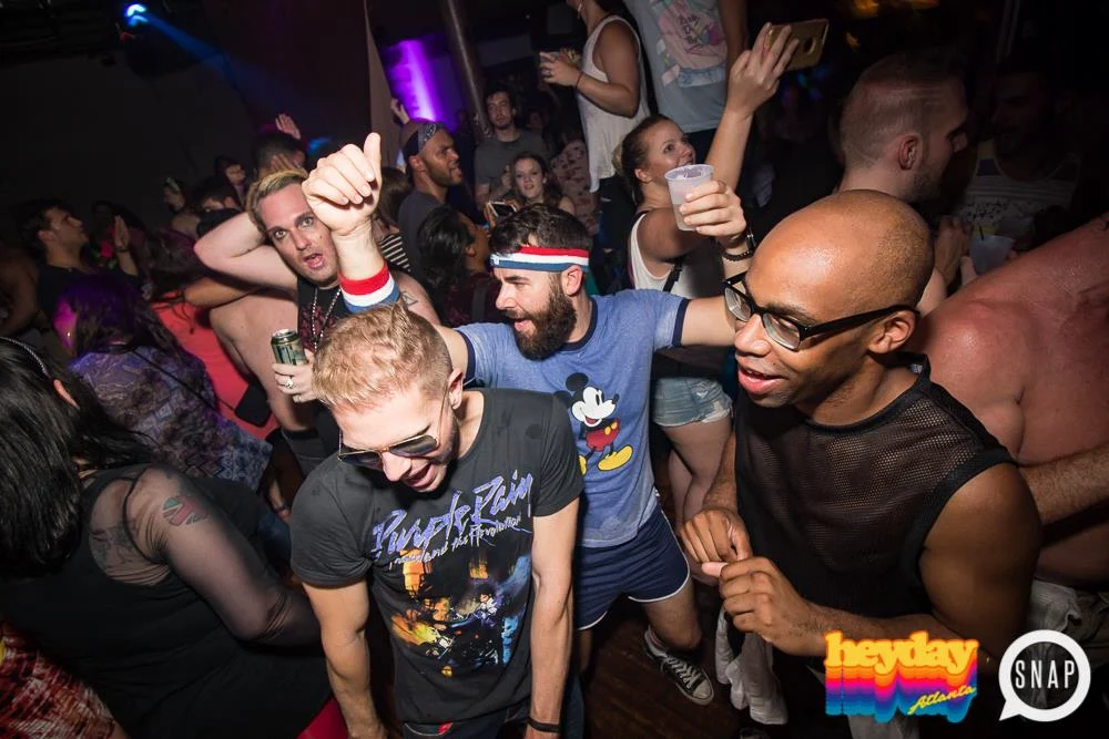 Heyday 80s Dance Party! At the The Basement - EAV! Kimber is the DJ. 1st Saturday of Every Month! Tag your friends! Photo by Oh Snap Kid.