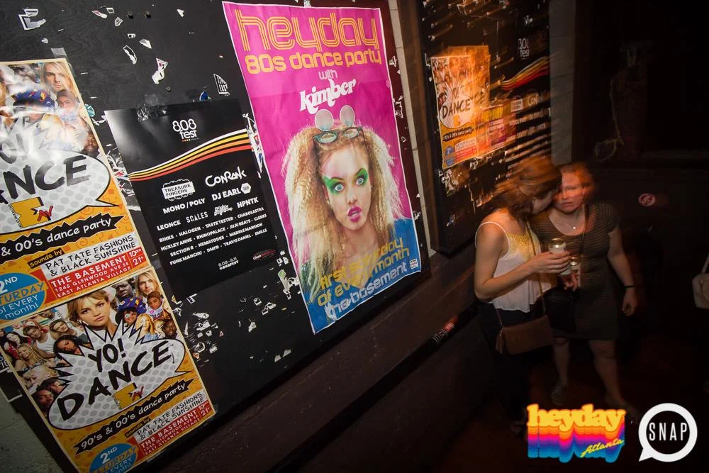 Heyday 80s Dance Party! At the The Basement - EAV! Kimber is the DJ. 1st Saturday of Every Month! Tag your friends! Photo by Oh Snap Kid.