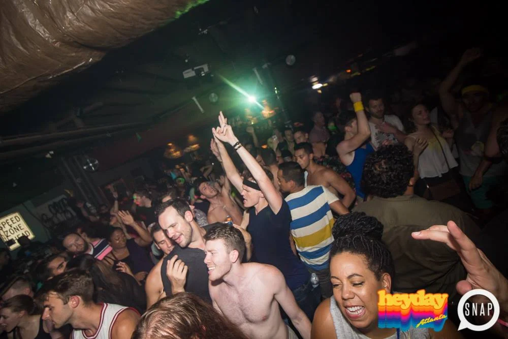 Heyday 80s Dance Party! At the The Basement - EAV! Kimber is the DJ. 1st Saturday of Every Month! Tag your friends! Photo by Oh Snap Kid.