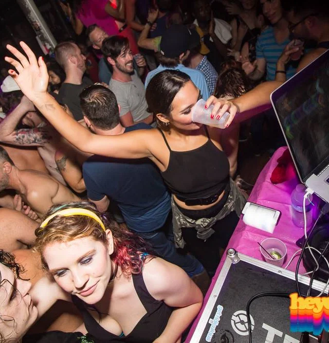 Heyday 80s Dance Party! At the The Basement - EAV! Kimber is the DJ. 1st Saturday of Every Month! Tag your friends! Photo by Oh Snap Kid.
