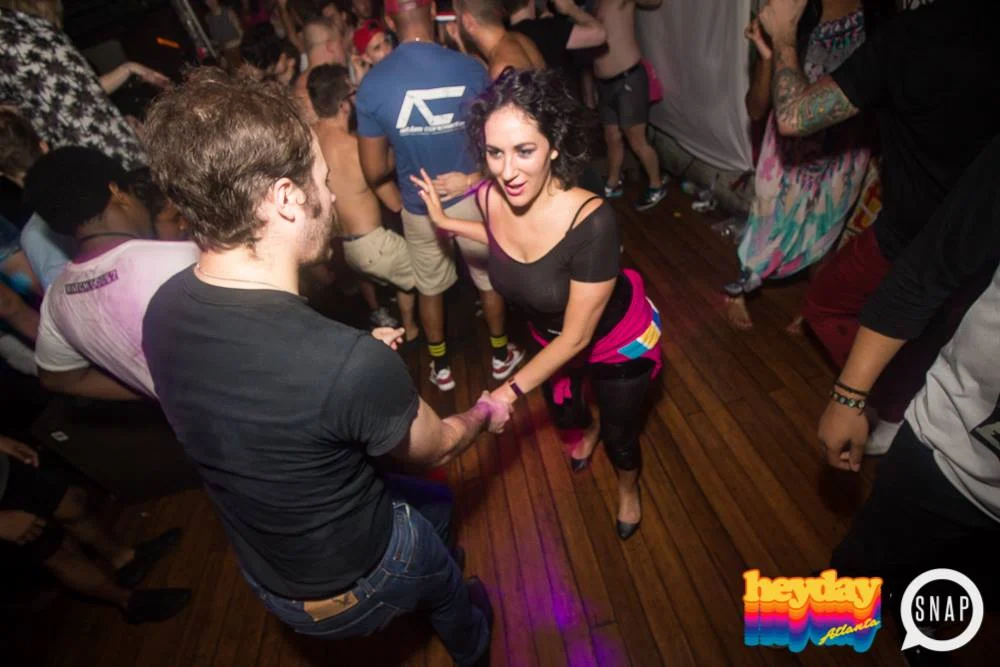 Heyday 80s Dance Party! At the The Basement - EAV! Kimber is the DJ. 1st Saturday of Every Month! Tag your friends! Photo by Oh Snap Kid.