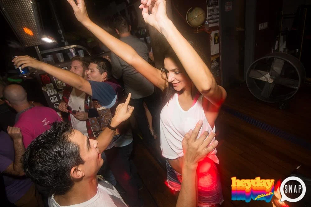 Heyday 80s Dance Party! At the The Basement - EAV! Kimber is the DJ. 1st Saturday of Every Month! Tag your friends! Photo by Oh Snap Kid.