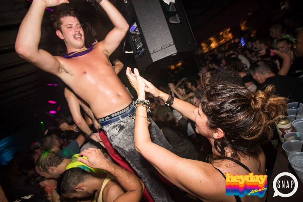 Heyday 80s Dance Party! At the The Basement - EAV! Kimber is the DJ. 1st Saturday of Every Month! Tag your friends! Photo by Oh Snap Kid.