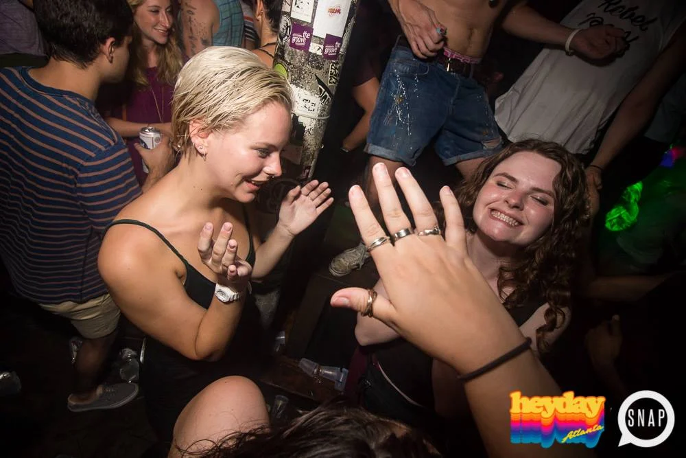 Heyday 80s Dance Party! At the The Basement - EAV! Kimber is the DJ. 1st Saturday of Every Month! Tag your friends! Photo by Oh Snap Kid.