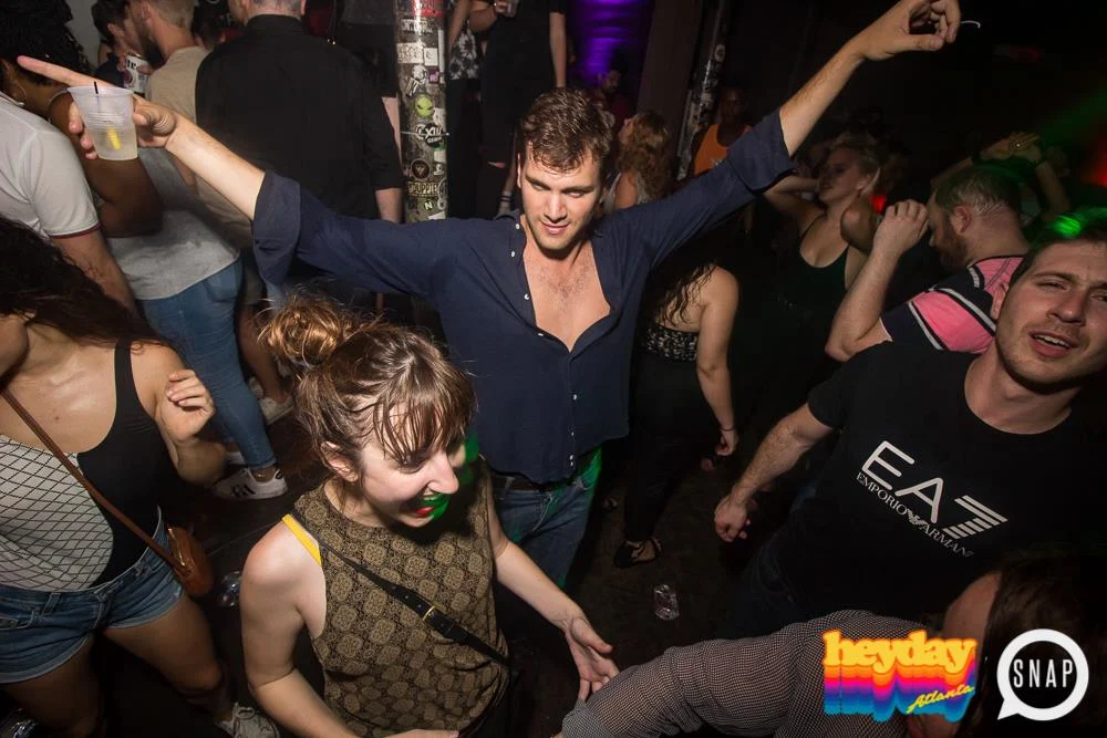 Heyday 80s Dance Party! At the The Basement - EAV! Kimber is the DJ. 1st Saturday of Every Month! Tag your friends! Photo by Oh Snap Kid.