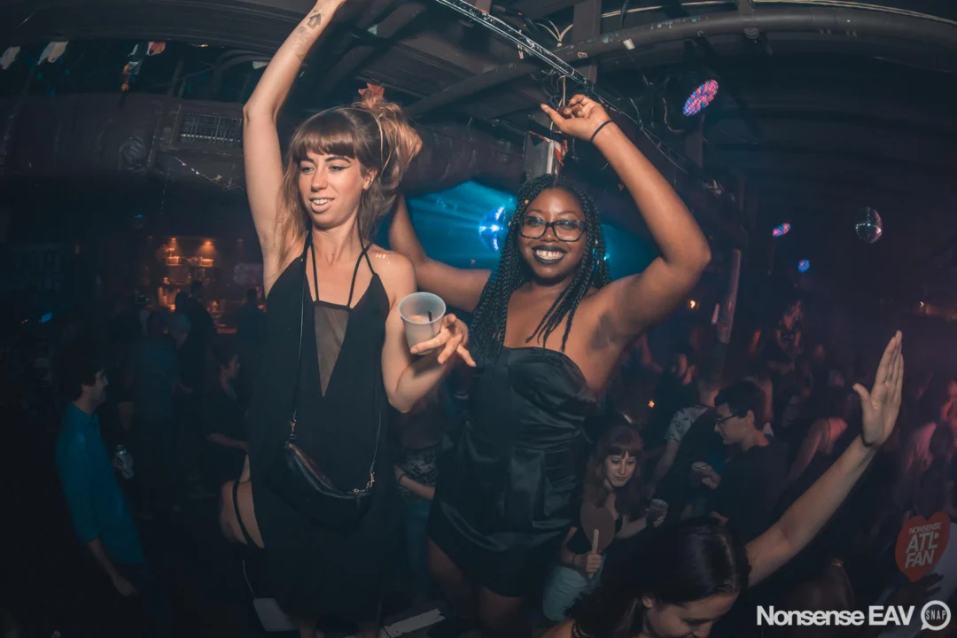 Nonsense EAV Indie Pop Dance Party - August 2017 at The Basement. We danced in the dark and things got ridiculous. 3rd Friday of every month! Kimber is the DJ. Photos by Oh Snap!