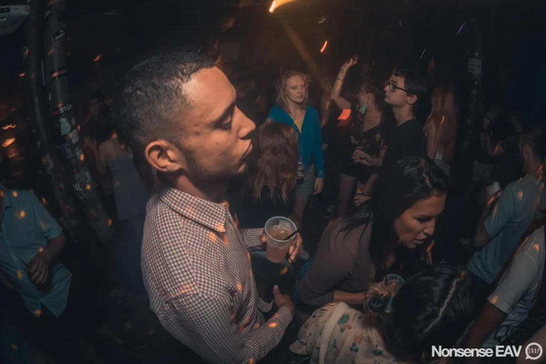 Nonsense EAV Indie Pop Dance Party - August 2017 at The Basement. We danced in the dark and things got ridiculous. 3rd Friday of every month! Kimber is the DJ. Photos by Oh Snap!