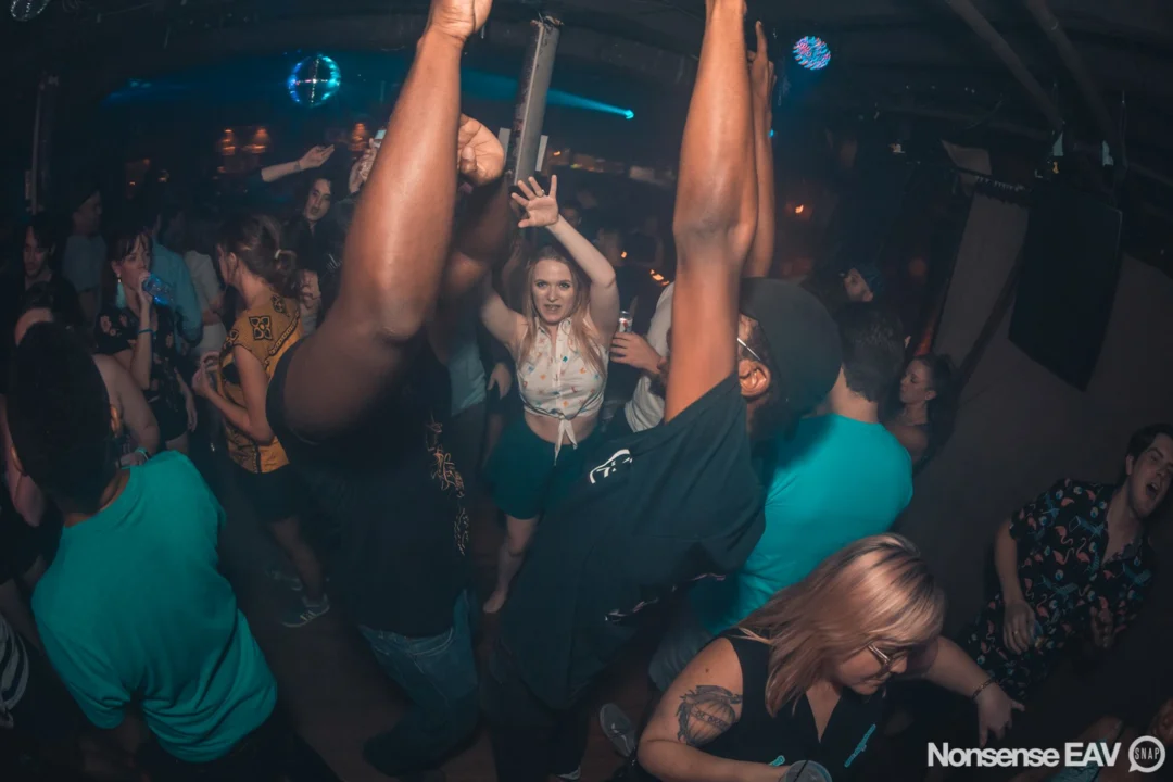 Nonsense EAV Indie Pop Dance Party - August 2017 at The Basement. We danced in the dark and things got ridiculous. 3rd Friday of every month! Kimber is the DJ. Photos by Oh Snap!