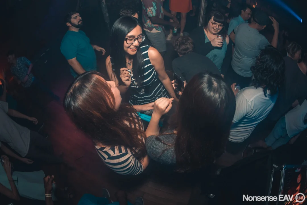 Nonsense EAV Indie Pop Dance Party - August 2017 at The Basement. We danced in the dark and things got ridiculous. 3rd Friday of every month! Kimber is the DJ. Photos by Oh Snap!