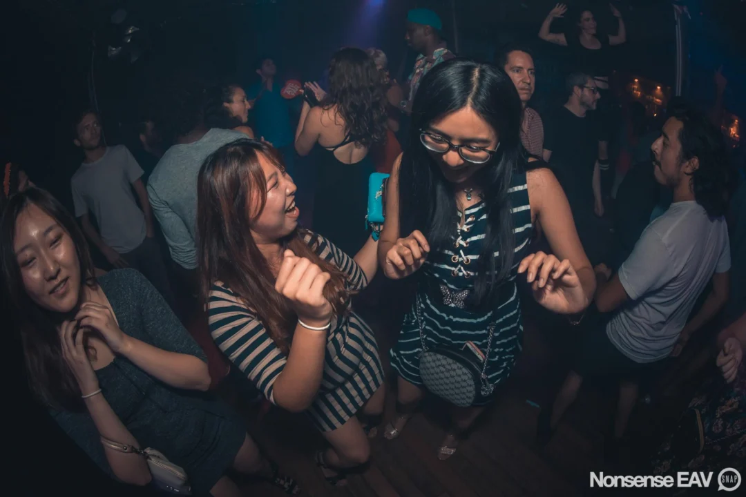 Nonsense EAV Indie Pop Dance Party - August 2017 at The Basement. We danced in the dark and things got ridiculous. 3rd Friday of every month! Kimber is the DJ. Photos by Oh Snap!
