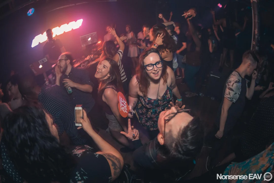 Nonsense EAV Indie Pop Dance Party - August 2017 at The Basement. We danced in the dark and things got ridiculous. 3rd Friday of every month! Kimber is the DJ. Photos by Oh Snap!