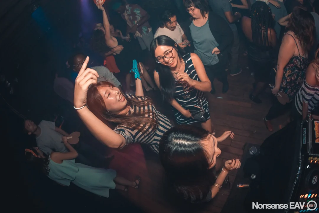 Nonsense EAV Indie Pop Dance Party - August 2017 at The Basement. We danced in the dark and things got ridiculous. 3rd Friday of every month! Kimber is the DJ. Photos by Oh Snap!
