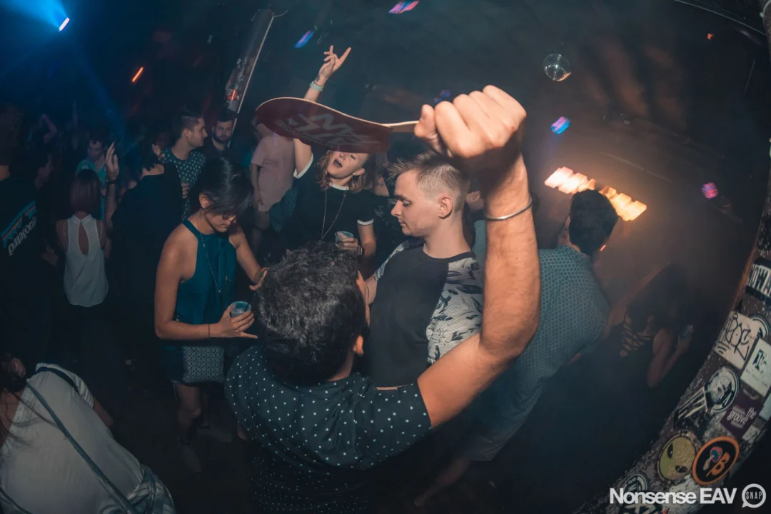 Nonsense EAV Indie Pop Dance Party - August 2017 at The Basement. We danced in the dark and things got ridiculous. 3rd Friday of every month! Kimber is the DJ. Photos by Oh Snap!