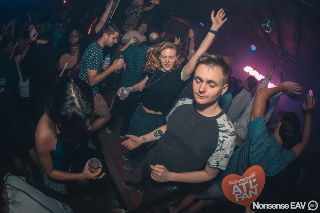Nonsense EAV Indie Pop Dance Party - August 2017 at The Basement. We danced in the dark and things got ridiculous. 3rd Friday of every month! Kimber is the DJ. Photos by Oh Snap!