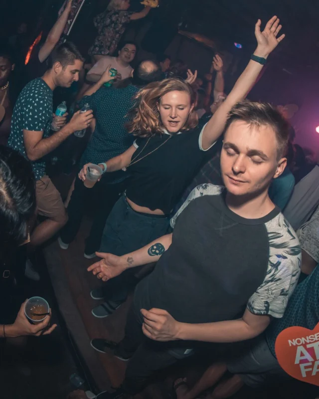 Nonsense EAV Indie Pop Dance Party - August 2017 at The Basement. We danced in the dark and things got ridiculous. 3rd Friday of every month! Kimber is the DJ. Photos by Oh Snap!