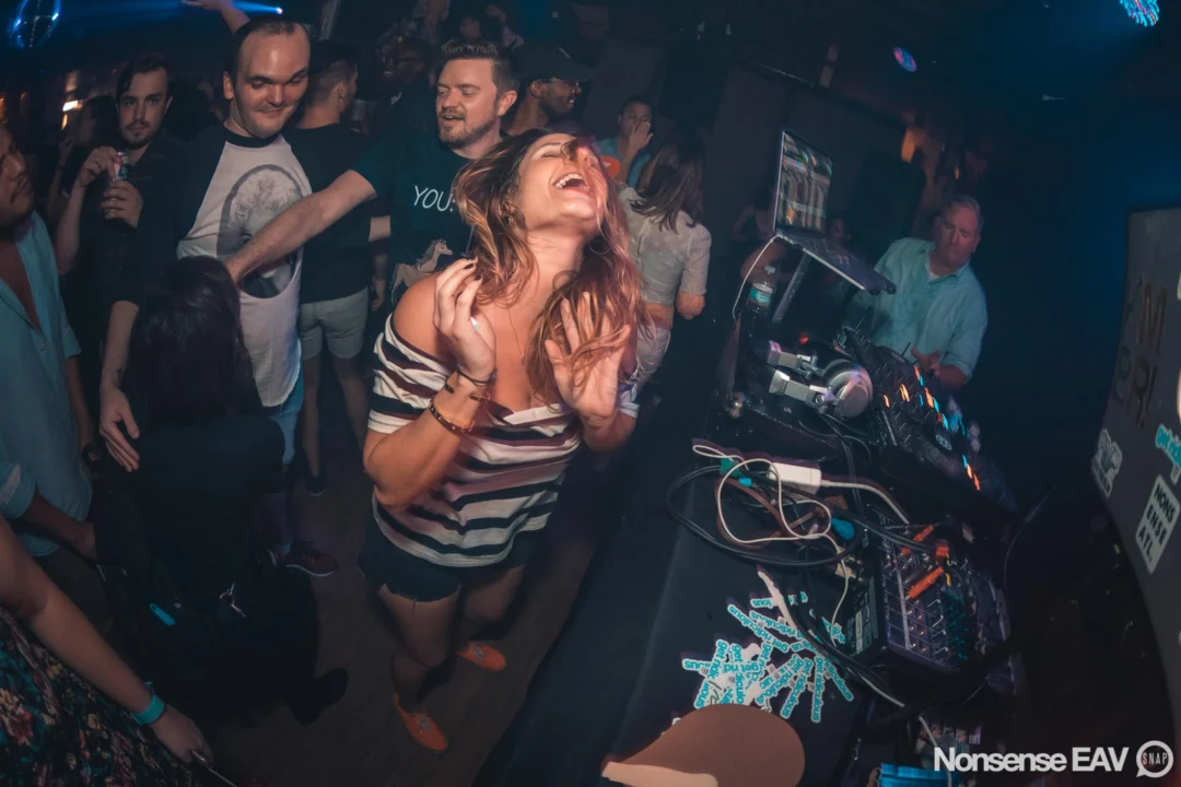 Nonsense EAV Indie Pop Dance Party - August 2017 at The Basement. We danced in the dark and things got ridiculous. 3rd Friday of every month! Kimber is the DJ. Photos by Oh Snap!