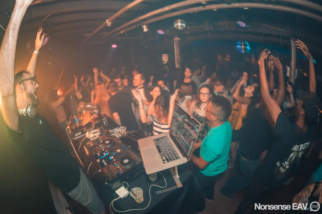 Nonsense EAV Indie Pop Dance Party - August 2017 at The Basement. We danced in the dark and things got ridiculous. 3rd Friday of every month! Kimber is the DJ. Photos by Oh Snap!