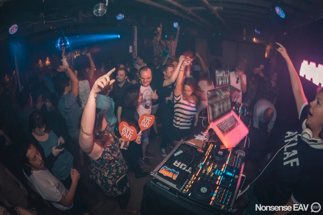 Nonsense EAV Indie Pop Dance Party - August 2017 at The Basement. We danced in the dark and things got ridiculous. 3rd Friday of every month! Kimber is the DJ. Photos by Oh Snap!