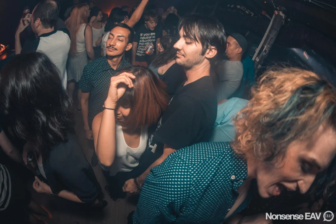 Nonsense EAV Indie Pop Dance Party - August 2017 at The Basement. We danced in the dark and things got ridiculous. 3rd Friday of every month! Kimber is the DJ. Photos by Oh Snap!