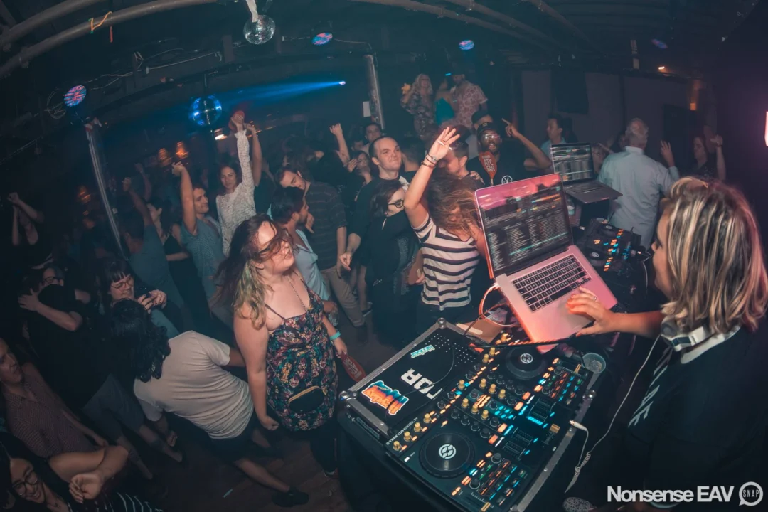 Nonsense EAV Indie Pop Dance Party - August 2017 at The Basement. We danced in the dark and things got ridiculous. 3rd Friday of every month! Kimber is the DJ. Photos by Oh Snap!