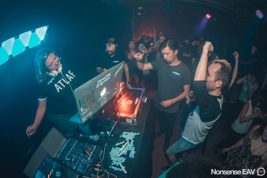Nonsense EAV Indie Pop Dance Party - August 2017 at The Basement. We danced in the dark and things got ridiculous. 3rd Friday of every month! Kimber is the DJ. Photos by Oh Snap!