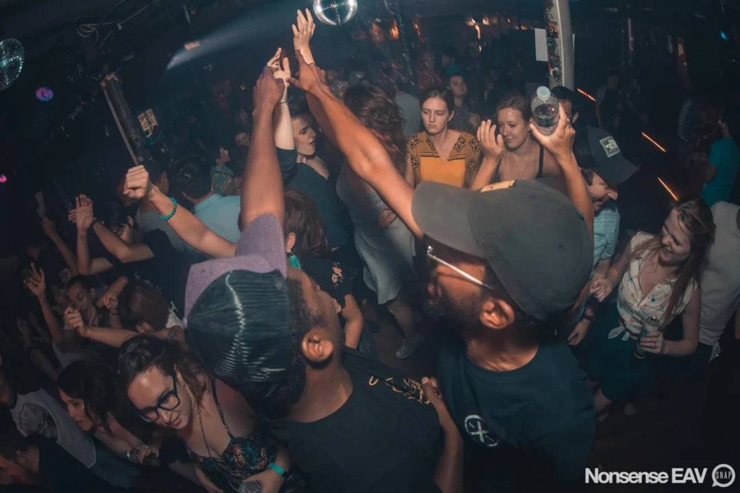 Nonsense EAV Indie Pop Dance Party - August 2017 at The Basement. We danced in the dark and things got ridiculous. 3rd Friday of every month! Kimber is the DJ. Photos by Oh Snap!