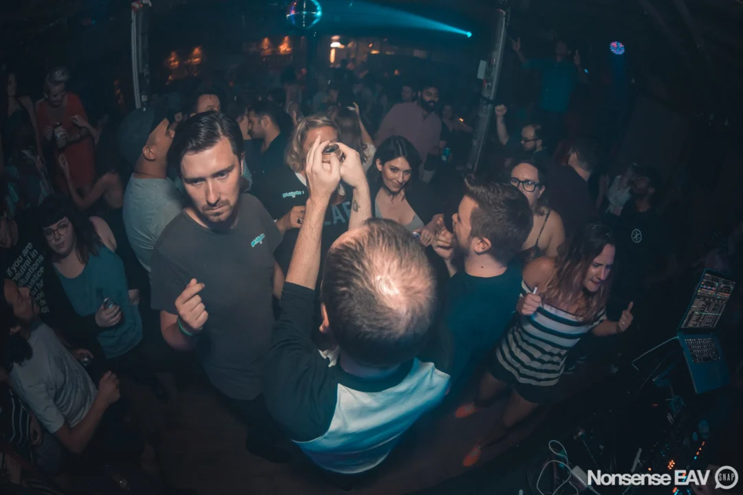 Nonsense EAV Indie Pop Dance Party - August 2017 at The Basement. We danced in the dark and things got ridiculous. 3rd Friday of every month! Kimber is the DJ. Photos by Oh Snap!