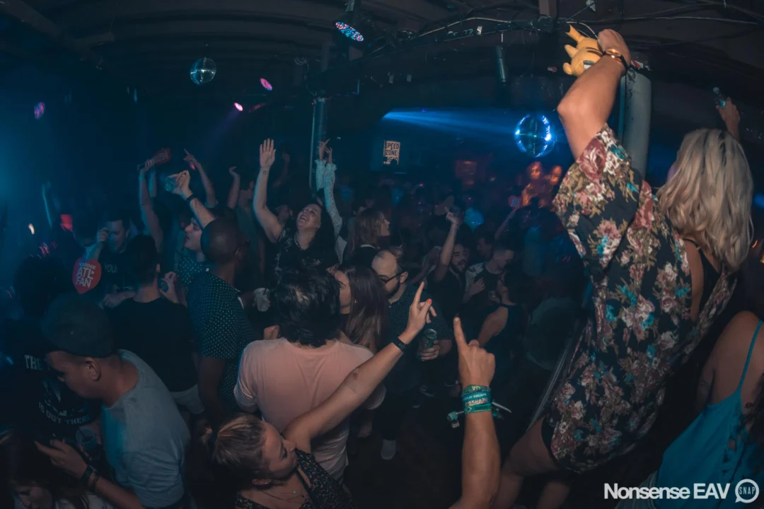 Nonsense EAV Indie Pop Dance Party - August 2017 at The Basement. We danced in the dark and things got ridiculous. 3rd Friday of every month! Kimber is the DJ. Photos by Oh Snap!