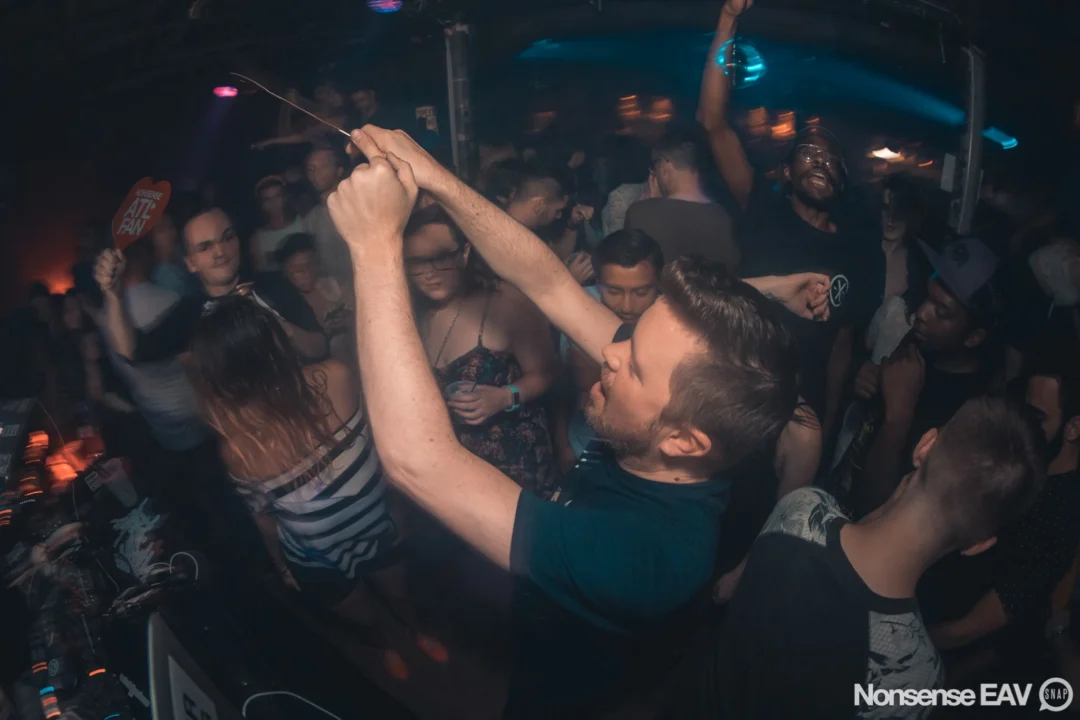 Nonsense EAV Indie Pop Dance Party - August 2017 at The Basement. We danced in the dark and things got ridiculous. 3rd Friday of every month! Kimber is the DJ. Photos by Oh Snap!