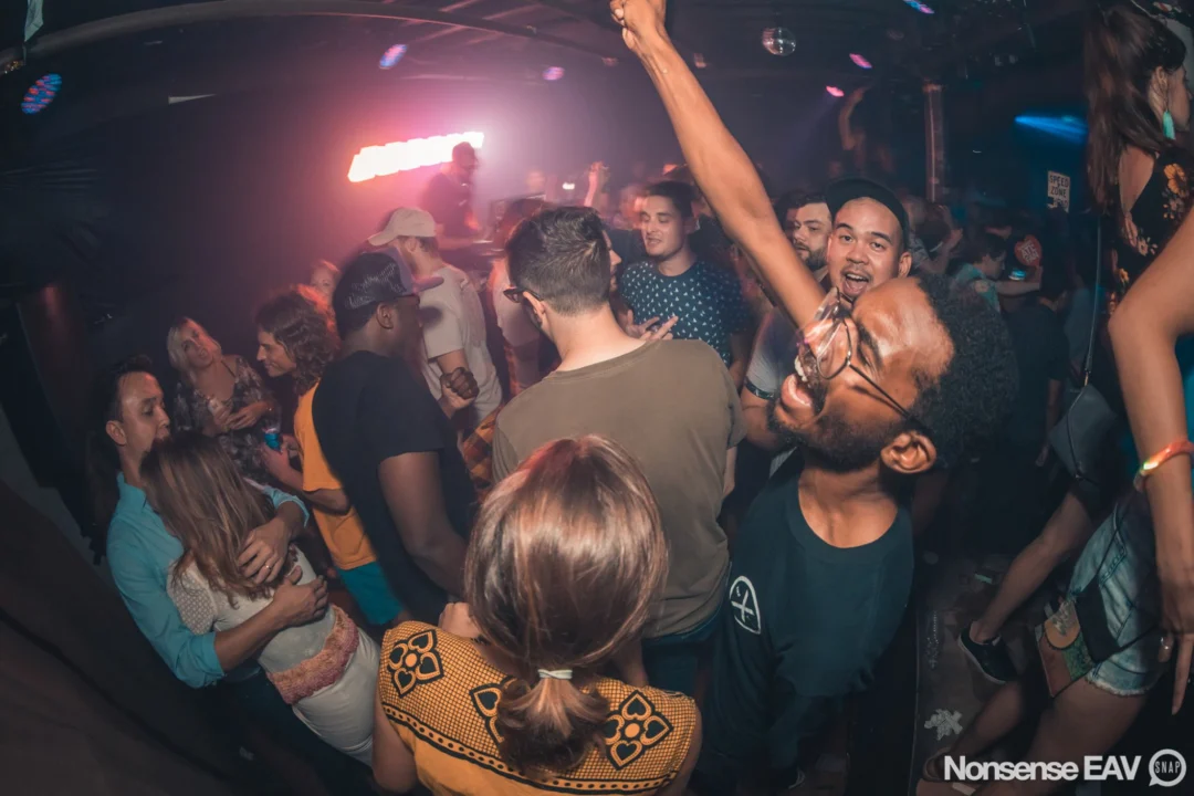 Nonsense EAV Indie Pop Dance Party - August 2017 at The Basement. We danced in the dark and things got ridiculous. 3rd Friday of every month! Kimber is the DJ. Photos by Oh Snap!