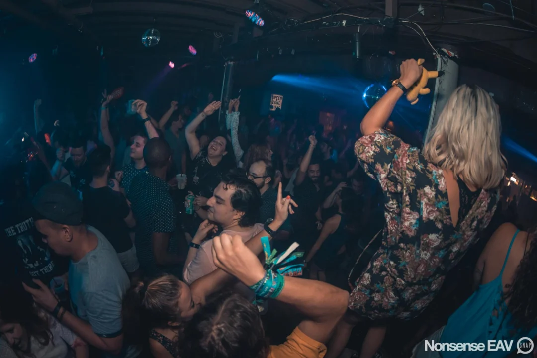 Nonsense EAV Indie Pop Dance Party - August 2017 at The Basement. We danced in the dark and things got ridiculous. 3rd Friday of every month! Kimber is the DJ. Photos by Oh Snap!