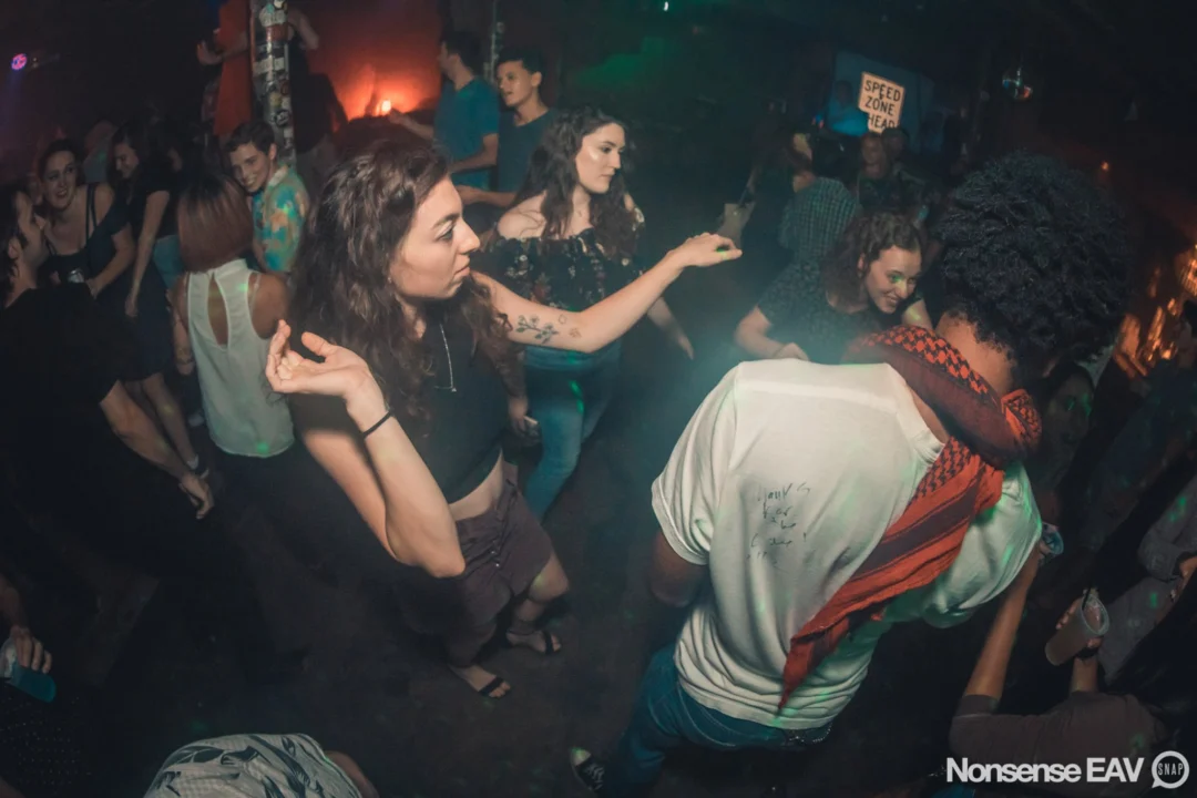 Nonsense EAV Indie Pop Dance Party - August 2017 at The Basement. We danced in the dark and things got ridiculous. 3rd Friday of every month! Kimber is the DJ. Photos by Oh Snap!