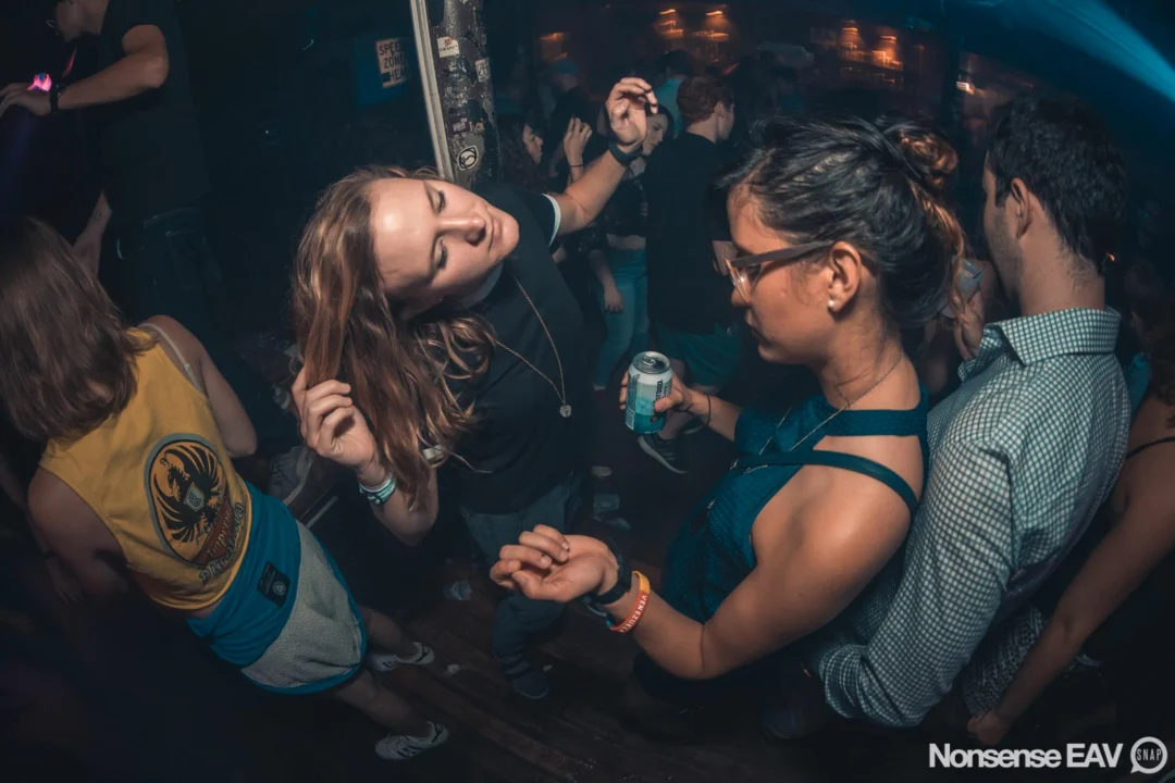 Nonsense EAV Indie Pop Dance Party - August 2017 at The Basement. We danced in the dark and things got ridiculous. 3rd Friday of every month! Kimber is the DJ. Photos by Oh Snap!