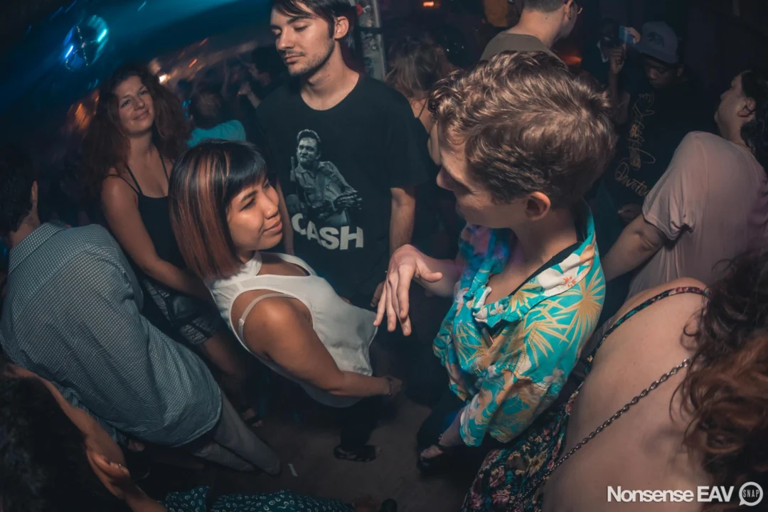 Nonsense EAV Indie Pop Dance Party - August 2017 at The Basement. We danced in the dark and things got ridiculous. 3rd Friday of every month! Kimber is the DJ. Photos by Oh Snap!