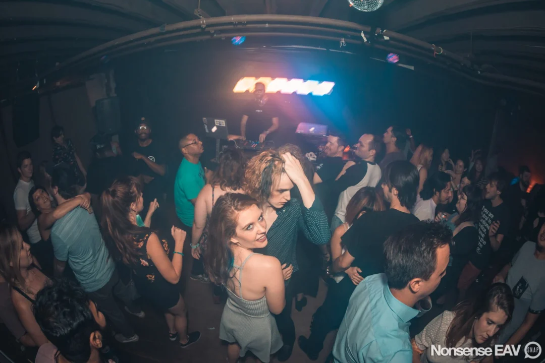 Nonsense EAV Indie Pop Dance Party - August 2017 at The Basement. We danced in the dark and things got ridiculous. 3rd Friday of every month! Kimber is the DJ. Photos by Oh Snap!