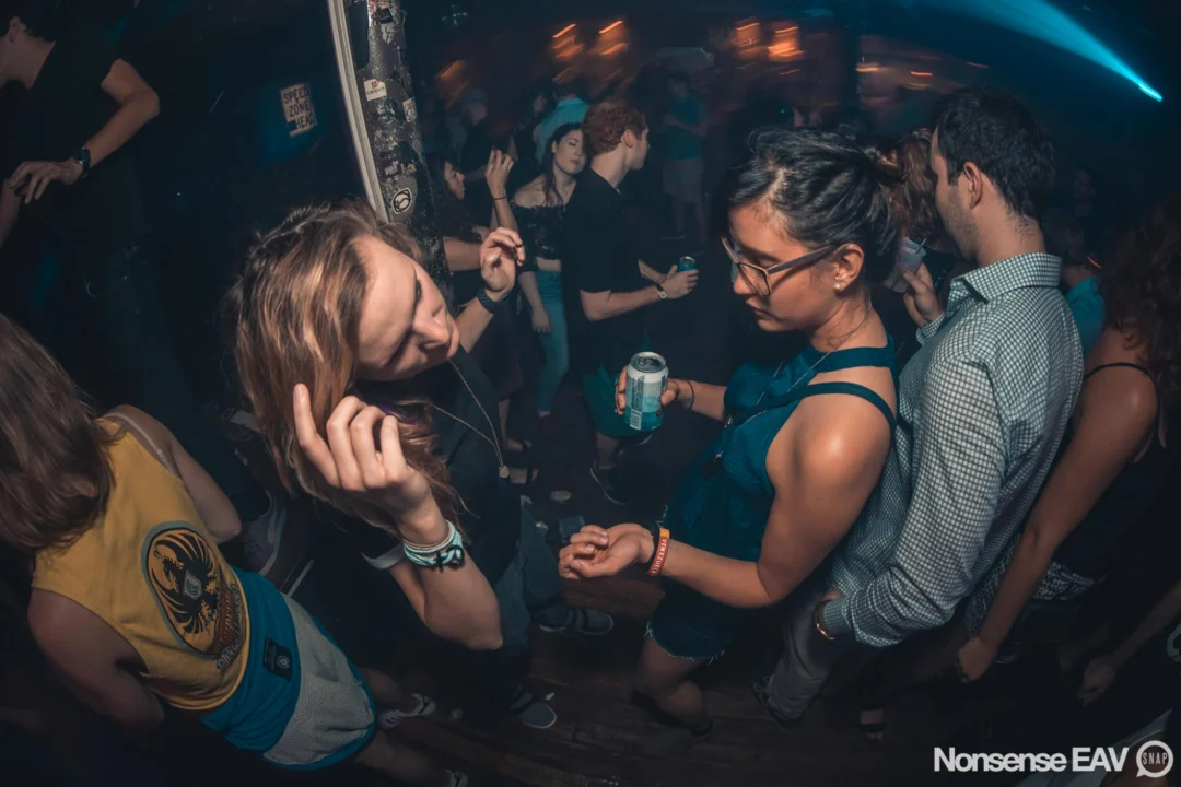 Nonsense EAV Indie Pop Dance Party - August 2017 at The Basement. We danced in the dark and things got ridiculous. 3rd Friday of every month! Kimber is the DJ. Photos by Oh Snap!