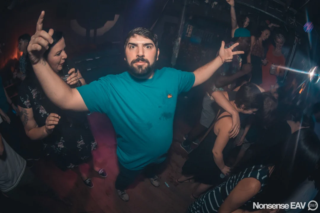 Nonsense EAV Indie Pop Dance Party - August 2017 at The Basement. We danced in the dark and things got ridiculous. 3rd Friday of every month! Kimber is the DJ. Photos by Oh Snap!