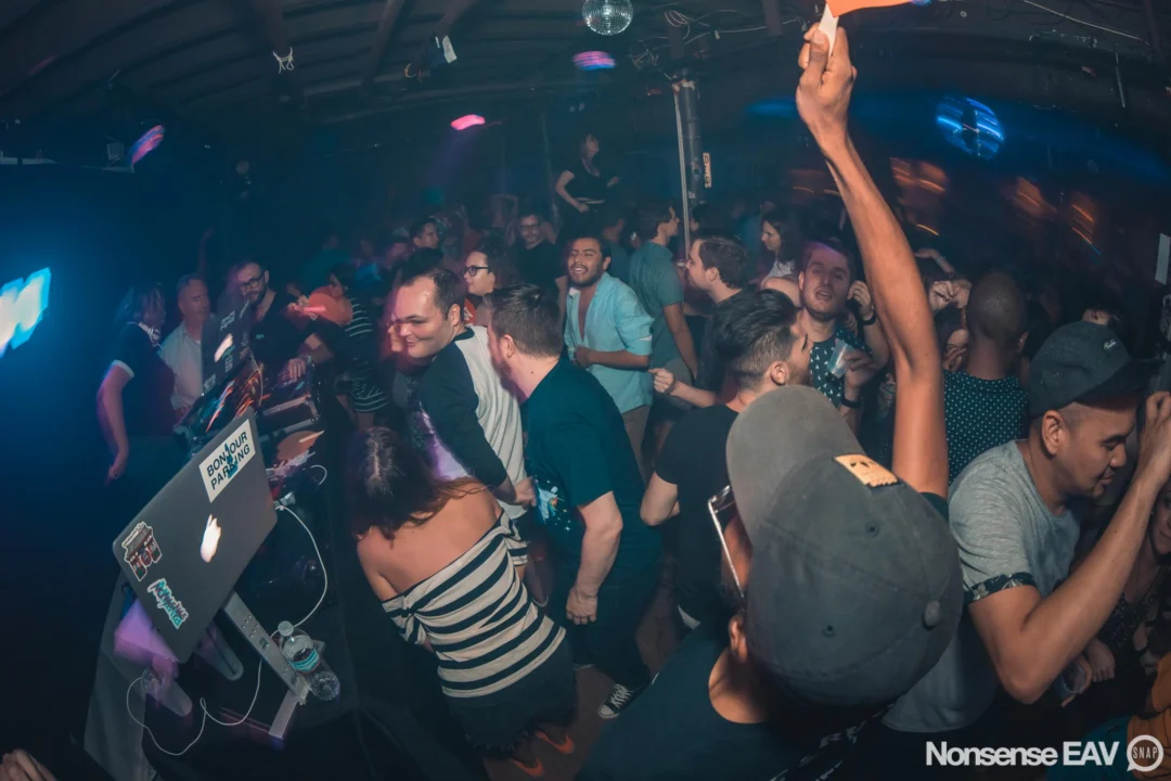 Nonsense EAV Indie Pop Dance Party - August 2017 at The Basement. We danced in the dark and things got ridiculous. 3rd Friday of every month! Kimber is the DJ. Photos by Oh Snap!
