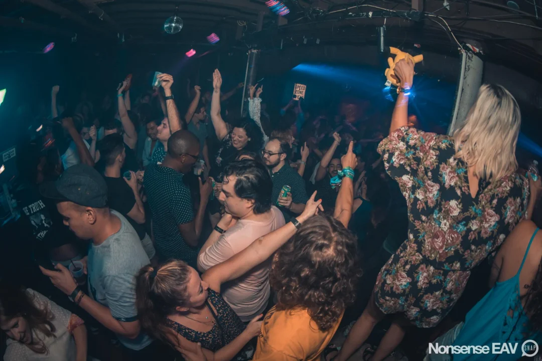 Nonsense EAV Indie Pop Dance Party - August 2017 at The Basement. We danced in the dark and things got ridiculous. 3rd Friday of every month! Kimber is the DJ. Photos by Oh Snap!