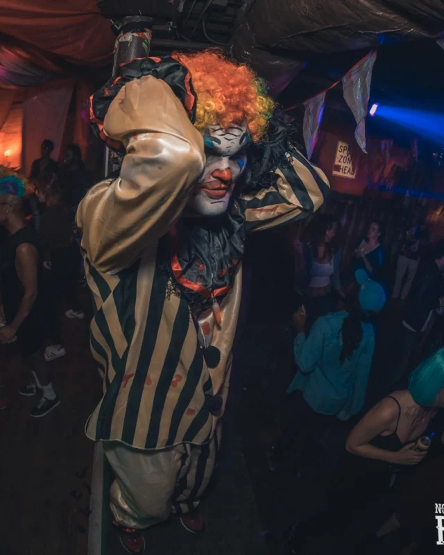 Nonsense - PSYCHO CIRCUS 2 with special guest performances by EVAH DESTRUCTION! The DJ is Kimber! 3rd Friday of every month at The Basement in EAV. Photo by Oh Snap/Fabeaux