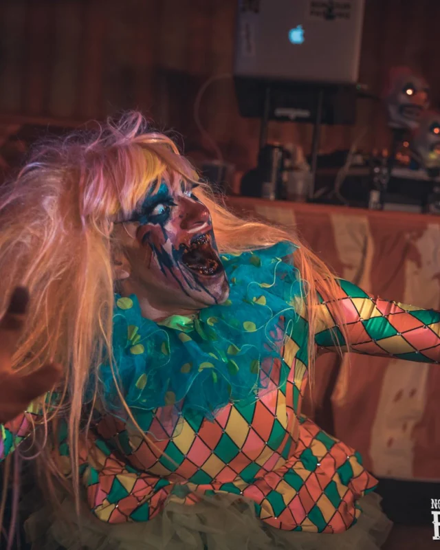 Nonsense - PSYCHO CIRCUS 2 with special guest performances by EVAH DESTRUCTION! The DJ is Kimber! 3rd Friday of every month at The Basement in EAV. Photo by Oh Snap/Fabeaux