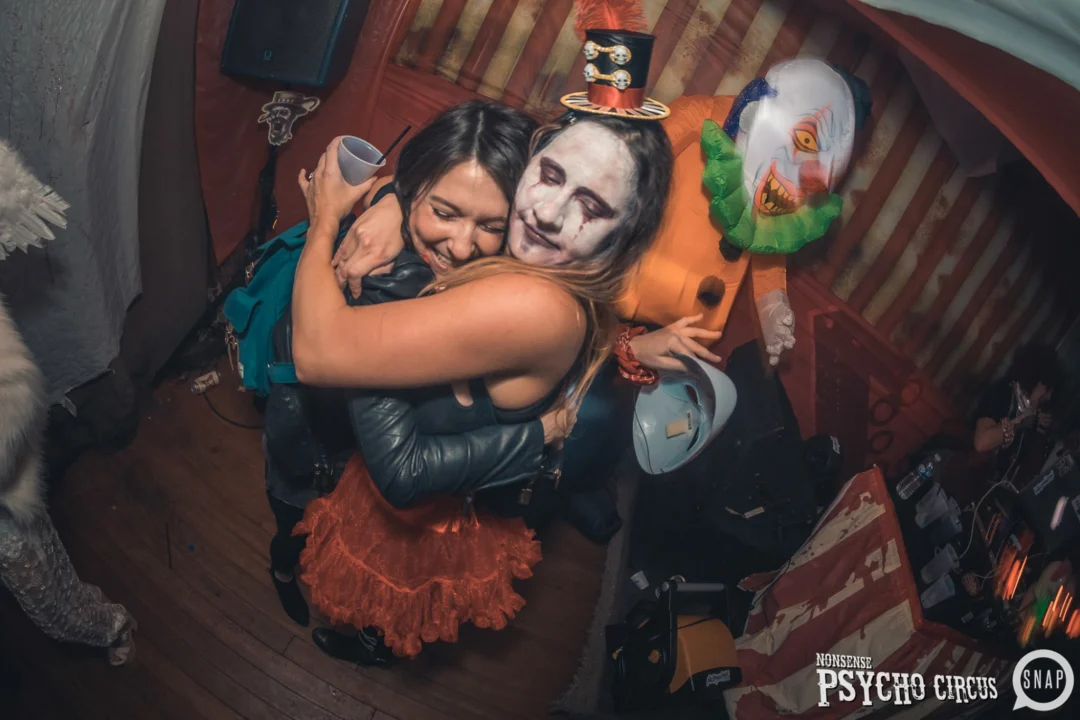 Nonsense - PSYCHO CIRCUS 2 with special guest performances by EVAH DESTRUCTION! The DJ is Kimber! 3rd Friday of every month at The Basement in EAV. Photo by Oh Snap/Fabeaux