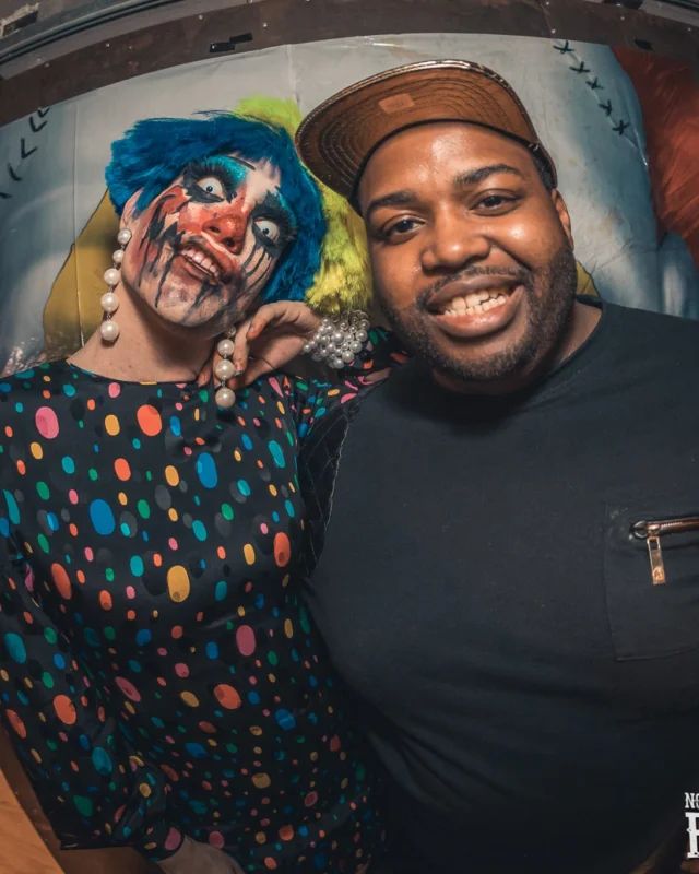 Nonsense - PSYCHO CIRCUS 2 with special guest performances by EVAH DESTRUCTION! The DJ is Kimber! 3rd Friday of every month at The Basement in EAV. Photo by Oh Snap/Fabeaux